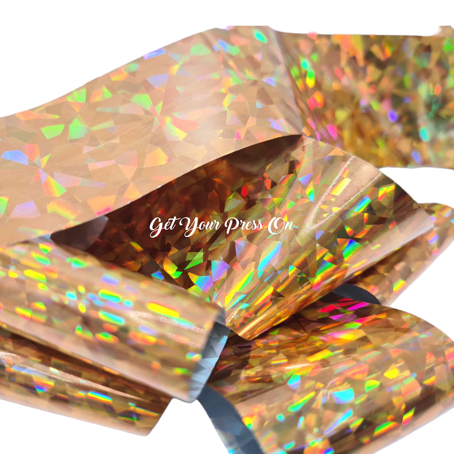 Metallic Transfer Foil Gold Glass Cut GF001 - 1m