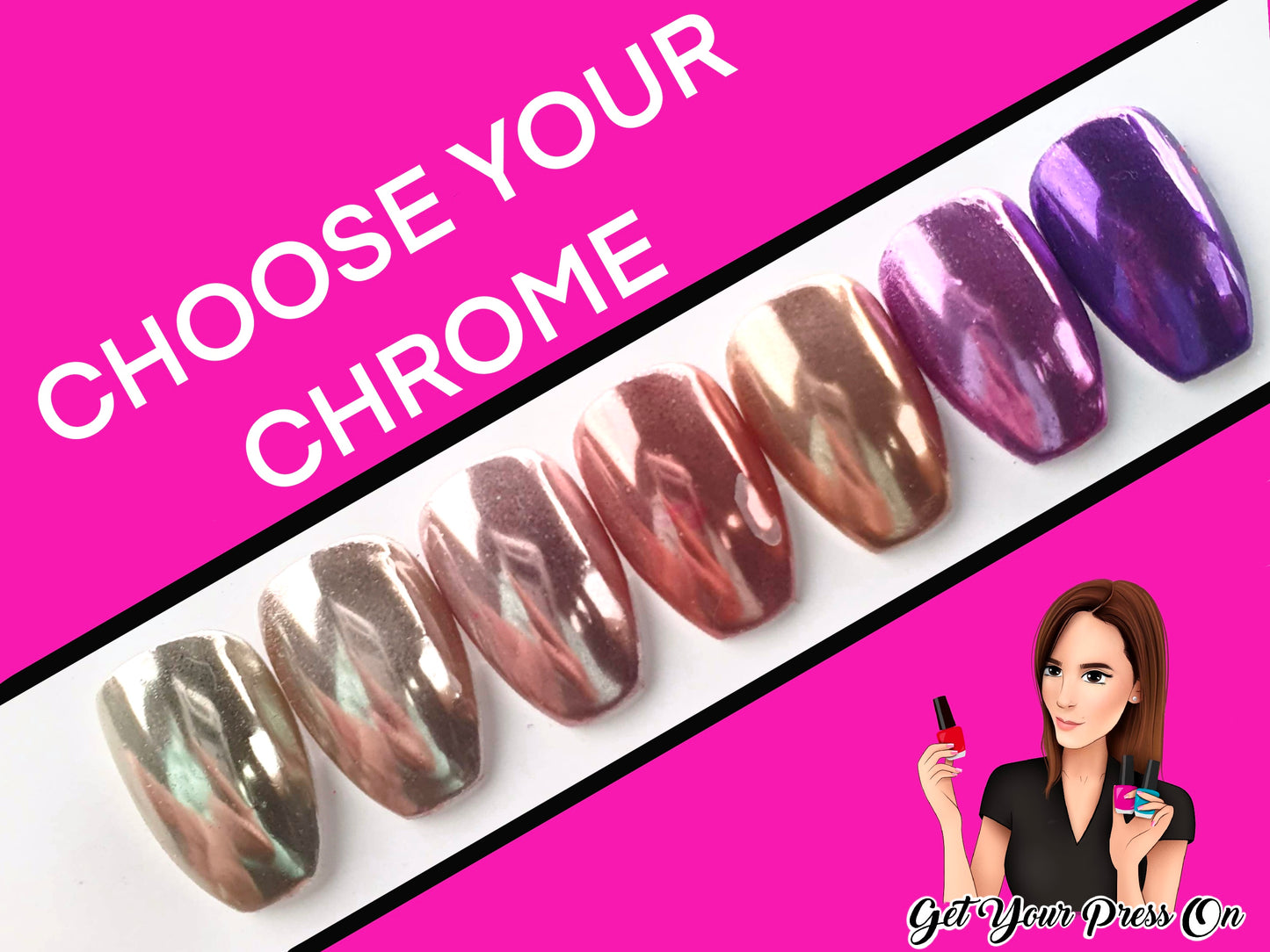 Chrome - You Choose! - Press-On Nails
