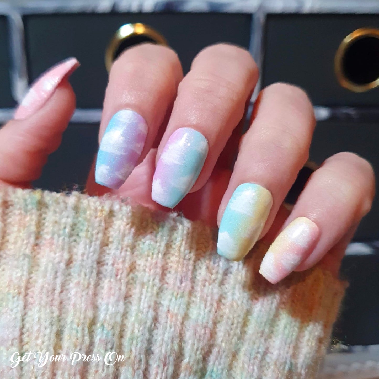 Pastel Cloud Ombre Press-On Nails